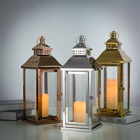 decorative metal candle lanterns